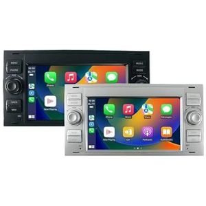 Stereo-speler compatibel met Ford Focus Carplay Android13 autoradio(Silvery 2G 32G)