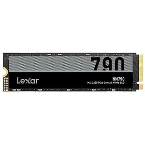 Lexar NM790 4TB Interne SSD, M.2 2280 PCIe Gen4x4 NVMe SSD, Tot 7400MB/s Lezen, 6500MB/s Schrijven, Interne Solid State-Schijf voor PS5, PC Laptop en Gamers (LNM790X004T-RNNNG)