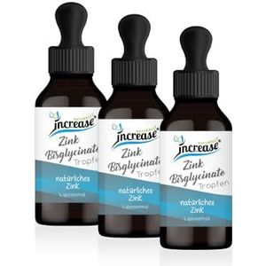 Liposomaal zink bisglycinaat druppels hoog gedoseerd - 25 mg zink bisglycinaat per dag (9.000 mg in 3 flessen) - Keto MCT olie C8 & C10
