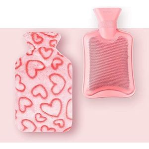 DieffematicRSD Warmwaterkruik Water 1000 ml Heet waterfles rubber warm waterfles NUANSHOU (Color : G)