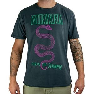 Amplified - Nirvana Serve The Servants T-shirt donkergrijs