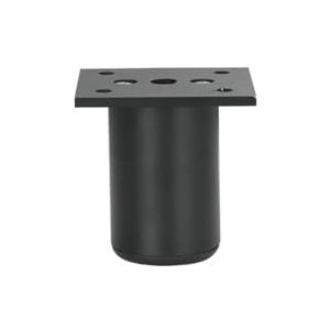 MIKFOL Aluminiumlegering kast poten tafel en stoel voetpads verstelbare bank poten badkamer kast tv-kast salontafel meubels ondersteuning poten (kleur: 6 cm zand zwart)