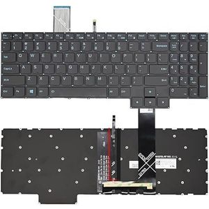 Braziliaans Russisch Spaans Verlicht Toetsenbord voor Legion 5-17ACH6 82K0 17ACH6H 82JY 17IMH05H RUS PT5CYXBG-AR V214420C(US Blue Word Light)