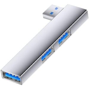 Compact USB Hubs Adapter 3Port Uitbreiding 5Gbps Gegevensoverdracht Hoekig Ontwerp Voor Mobiele Apparaten Computer