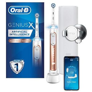 Oral-B Genius X - Elektrische Tandenborstel - Roségoud - 6 Modi - Tandvleesdruksensor - USB-oplaadbaar