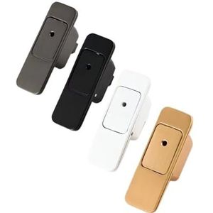 WEHZAFMM Automatische vergrendeling van houten deur, dubbele deur, met één klik voor het openen van het vouwdeur-vergrendelingsslot, grijs