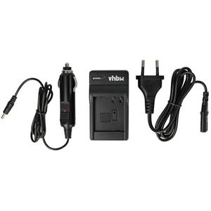 vhbw Acculader incl. auto-adapter geschikt voor Panasonic Lumix DMC-TZ202. Geschikt voor het opladen van de volgende accu's: DMW-BLG10, DMW-BLG10E.