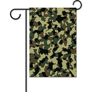 Camouflage Grappige Tuin Vlaggen Voor Buiten Dubbelzijdig 12x18 Inch Decoratieve Huis Yard Vlag Gedrukt Gift Welkom