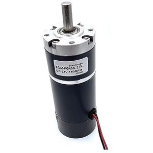 Planetaire versnellingsmotor DC 45 mm 12 V 24 V as 8 mm Koppel met lage snelheid 6-1300 rpm, motor model 45PG45S (maat: 25 rpm, kleur: 12 V)