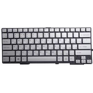 Laptoptoetsenbord voor SONY voor SVS13 SVS1311 SVS131 SVS13118 SVS13128 S13118ECB S13128CCW S13118ECW RU zonder frame zwart(Silver)
