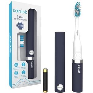Sonisk Pulse Elektrische Sonic Tandenborstel, compact en lichtgewicht, elektrische tandenborstel, voor tandheelkundige verzorging, reiskop, verwisselbare koppen
