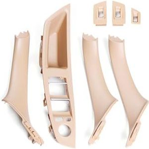 Voor BMW Binnendeurgreep, Voor 5-serie F10 F18 520 523 525 530, Binnendeurarmsteungreep Auto Binnendeurgreep(Beige 7 Regular)