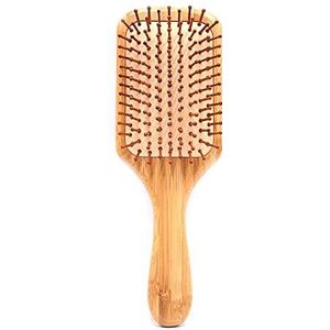 Natuurlijke Houten Bamboe Haarkammen Bamboeborstel Ontklittende Haarborstel for Vrouwen, Mannen Vermindert kroezen, Massage Hoofdhuid for Recht Krullend Golvend Droog Nat Dik of Fijn Haar /25 (Color