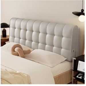 Bedkussen, Groot Bedrugkussen, Hoofdeindekussen, Lendensteun, Gestoffeerd Leeskussen, Verwijderbaar Slaapbankkussen, Stapelbedkussen For Thuis, Slaapkamer(Gray,150x60x10cm)