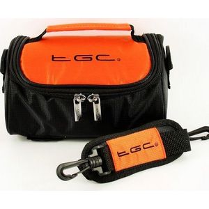 TGC ® Hot Orange & Black Travel Bag Case Compatibel met Nintendo 3DS XL Console