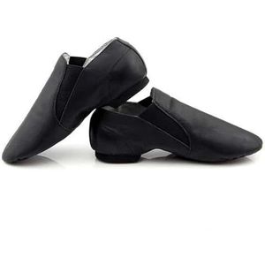 Jazz Schoenen 1e Laag Slip Op Jazz Dans Schoenen Vrouwen Ballet Jazzy Dansen Oefening Gym, Zwart, 34 EU
