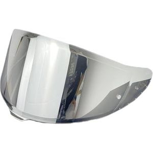 Motorhelm vizier lens, Helmvizier, CWR-F2 Gezichtsscherm Vervangend RF-1400 UV Beschermend Krasbestendig Helmvizier for Z8 RF-1400 NXR2 CWR-F2 (Transparant)(Revo Clear Silver)
