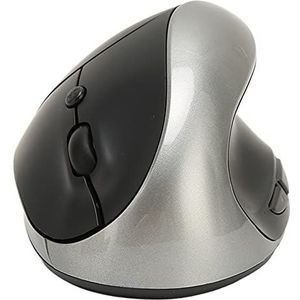 Ergonomische Muis, 800 Dpi 1600 Dpi 2400 Dpi Verticaal Ontwerp Draadloze Verticale Muis Duurzaam Comfortabel Precieze Bediening 2,4 GHz Aansluiting voor Kantoor (Grijs)