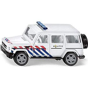 siku 230800302, Mercedes-AMG G65 politieauto Nederland, met trekhaak, 1:50, metaal/kunststof, blauw/wit, verwisselbare banden