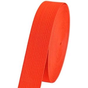 Elastische band 2/5/10M 2 cm kleurrijke platte elastische banden hoge elastische latex gebreide dikke rubberen touw tape DIY kledingstuk broek naaien accessoire elastiek voor naaien (kleur: oranje