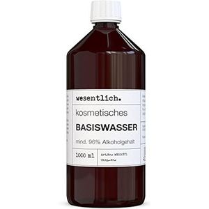 Cosmetisch basiswater 1000 ml, 96% alcohol van wesentlich.