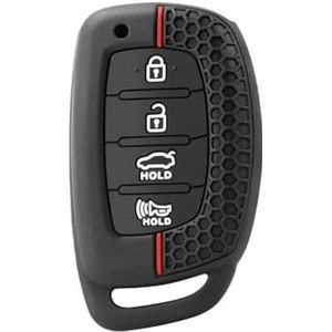 Sleutelbehuizing houder Voor Hyundai Voor Tucson Voor Santa Fe Voor Rena Siliconen Autosleutel Gevallen Cover Voor Sonata Voor Elantra Voor Creta Ix35 Ix45 I10 I30 I40 Sleutelbehuizing(4 buttons)