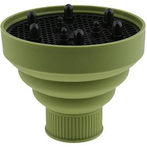 Plastic Opvouwbare Siliconen Styling Föhn Blower Diffuser Tool Groen