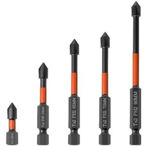 DHRCONPA 25-150mm PH2 kruiskopschroevendraaierset slagboorschroef gelegeerd staal