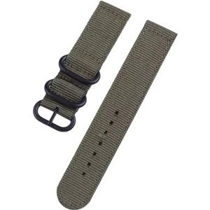 Yilaba 18/20/22/24mm Heren Slijtvaste Dikke Nylon Sport Horloge Band voor Mechanische Horloges, 22mm, Nylon