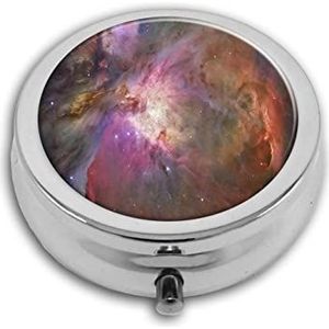 Melkweg Pil Box-3 Compartiment Geneeskunde Pil Case, Draagbare Geneeskunde Tablet Vitamine Houder Organizer voor Portemonnee Pocket