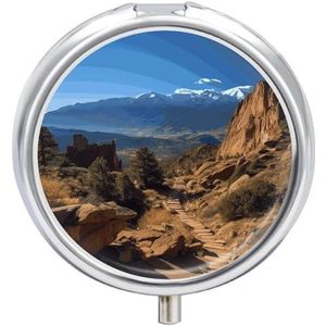 Pikes Peak Colorado Pillendoosje Pil Case Pil Organizer Geneeskunde Pil Organizer Wekelijkse Pil Organizer Pil Houder Kleine Pil Case Pil Containers Pil Houder voor Portemonnee