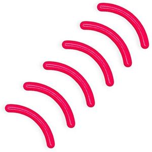 24 stuks krulspelden navulling wimper krultang navulpads siliconen rubber zachte krultang vervanging vullingen pads voor universele wimperkruller (rood)