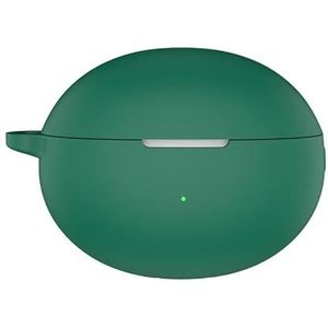 Voor Huawei FreeBuds 6i hoofdtelefoon case Siliconen case Drop-proof en stofdichte hoofdtelefoon case (Donkergroen)