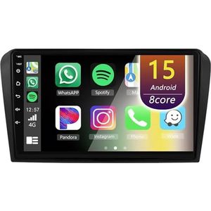Android Radio voor Mazda 3 2004-2009, 9 inch Touchscreen Autoradio met Wireless CarPlay Android Auto Bluetooth WIFI(8Core(6+128GB))