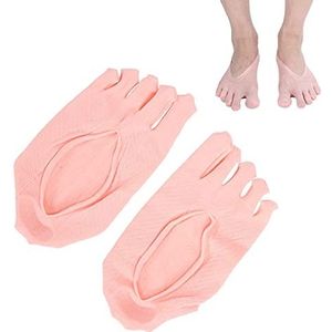 Laag uitgesneden voeringsokken voor dames, no-show-sokken No-show-sokken voor dames Ademende sokken met vijf vingers Onzichtbare sokken voor platte schoenen Pantoffels, schoenen met hoge(8*7*2cm-pink)