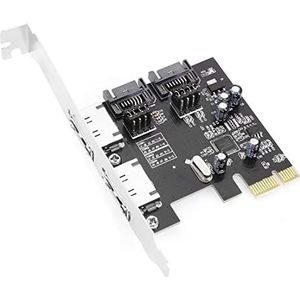 Chenyang PCIE X1 naar 2 SATA 3.0 & 2 eSATA Uitbreidingskaart Adapter