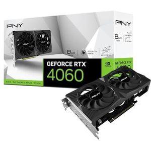 PNY - GeForce RTX 4060 Verto Dual Fan - Videokaart - 8 GB - NVIDIA Ada Lovelace