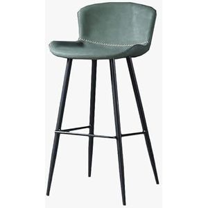 AADDFDD Barkrukken Bar Stoelen Counter Hoogte 25,5/29,5 inch Barkrukken met Terug voor Keuken Counter Moderne Gestoffeerde Barkrukken Faux Lederen Bar Stoelen Eiland Krukken Ondersteuning 330lbs