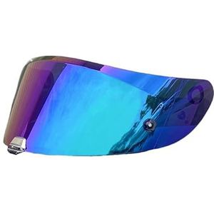 Motorhelm vizier lens, Helmvizier, RPHA 70 Helmschermen for HJC RPHA 11 HJ-26 ST Universele maat Zonnebrandcrème Ca-SCO Moto Accessoires (Vizierbasis)(Rainbow-day Use Only)