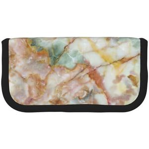 Gouden Marmeren Leuke Canvas Potlood Pouch - Georganiseerde Opslag voor Reizen & Dagelijks Gebruik Etui, Make-up Pouch