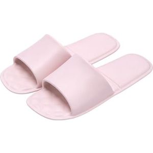 Sandalen, Opvouwbare zomerse draagbare reis-badslippers for heren en dames Dames pantoffels(Pink,45 EU)