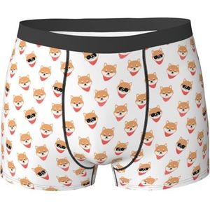 CZZYH Ademend en lichtgewicht herenondergoed, gele schattige cartoon hond heren boxers, met elastische tailleband | Zacht, Zoals getoond, S