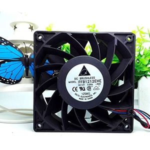 FFB1212EHE for Delta 12038 DC12V 3wire Axial Flow High Pressure Cooling Fan