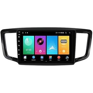 Dubbele DIN Android 14 autoradio voor Honda Odyssey 2015-2019 9 Duim QLED Touch screen-met Draadloze Carplay Android Auto GPS navigatie 4G WiFi Stuurwielbediening achteruitrijcamera(P2 WIFI 4-Core 1G+