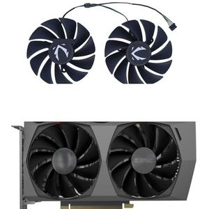 2 stuks/set, CF9015H12S GPU grafische koeler voor ZOTAC RTX 3050 AMP ECO Twin Edge OC voor voor GAMING 3060Ti LHR