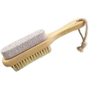 Puimsteen Borstel 2 Zijdige Voetverzorging Scrubber Harde Dode Huid Exfoliate Remover Pedicure Tool