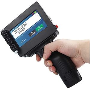 Draagbare Printer, Handheld Inkjet-printer 12.7mm 18 talen QR Bar Batch Code Datumnummer Logo Vervaldatum Label Draagbare Jet Inkjet-printer