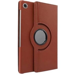 360 Roterende Tablet Case Geschikt for Lenovo Xiaoxin Pad 2022 10.6 M10 Plus 3e Gen TB-125F TB-128F Tablet Cover stand Shell(Brown)