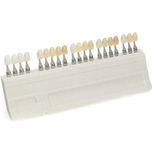 20 Kleur Tandheelkundige Tanden Schaduw Gids Porselein Materiaal Boord Prothese Tanden Bleekmiddel Whitening VITA Gebaseerd