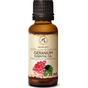 Geranium Olie Essentiële Olie 30ml - 100% Puur & Natuurlijk - Aromatherapie - Geurolie - Geurverspreider - Ontspanning - Toevoegen aan Bad & Cosmetica - Massage - Wellness - Aroma Lamp Of Elektrische Diffuser